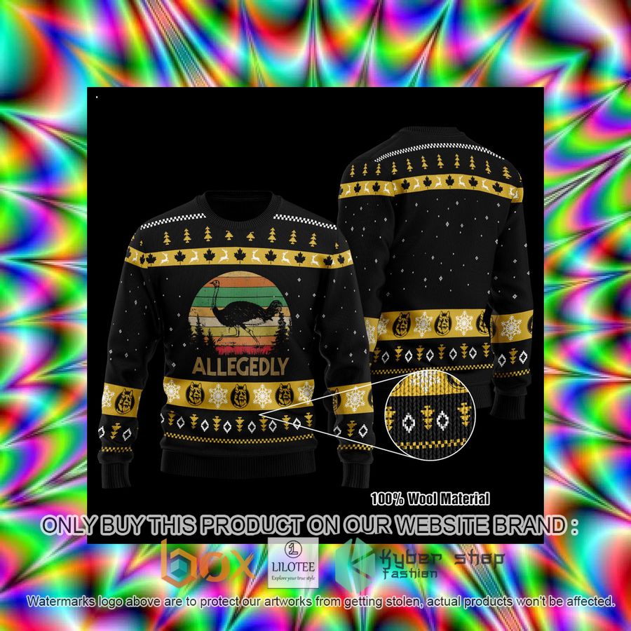 Letterkenny Allegedly Black Wool Sweater 3 letterkenny allegedly black wool sweater 3 51796