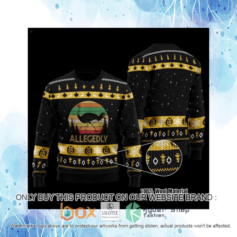 Letterkenny Allegedly Black Wool Sweater 4 letterkenny allegedly black wool sweater 4 66206