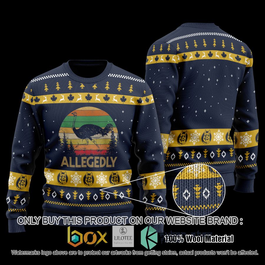 letterkenny allegedly navy wool sweater 1 94353