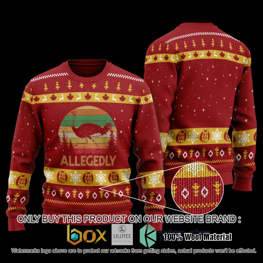 letterkenny allegedly red wool sweater 1 22707