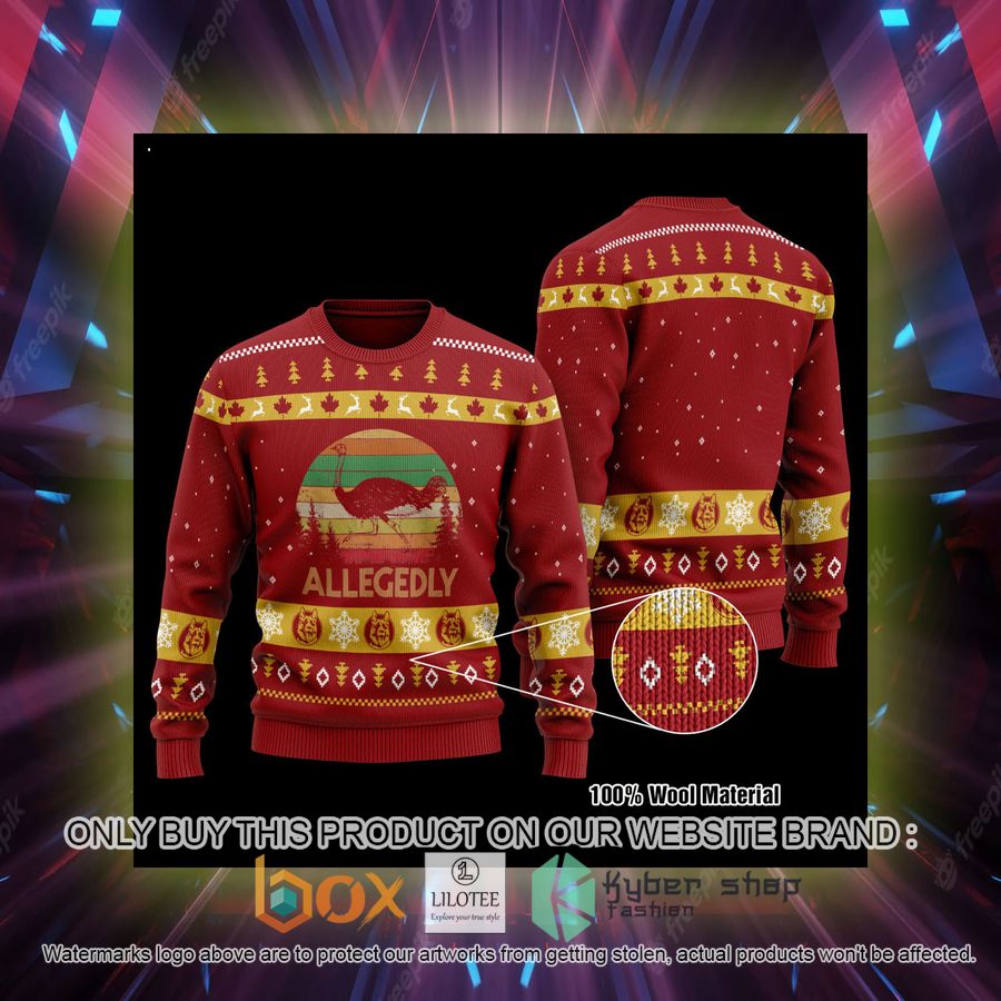 letterkenny allegedly red wool sweater 2 63816