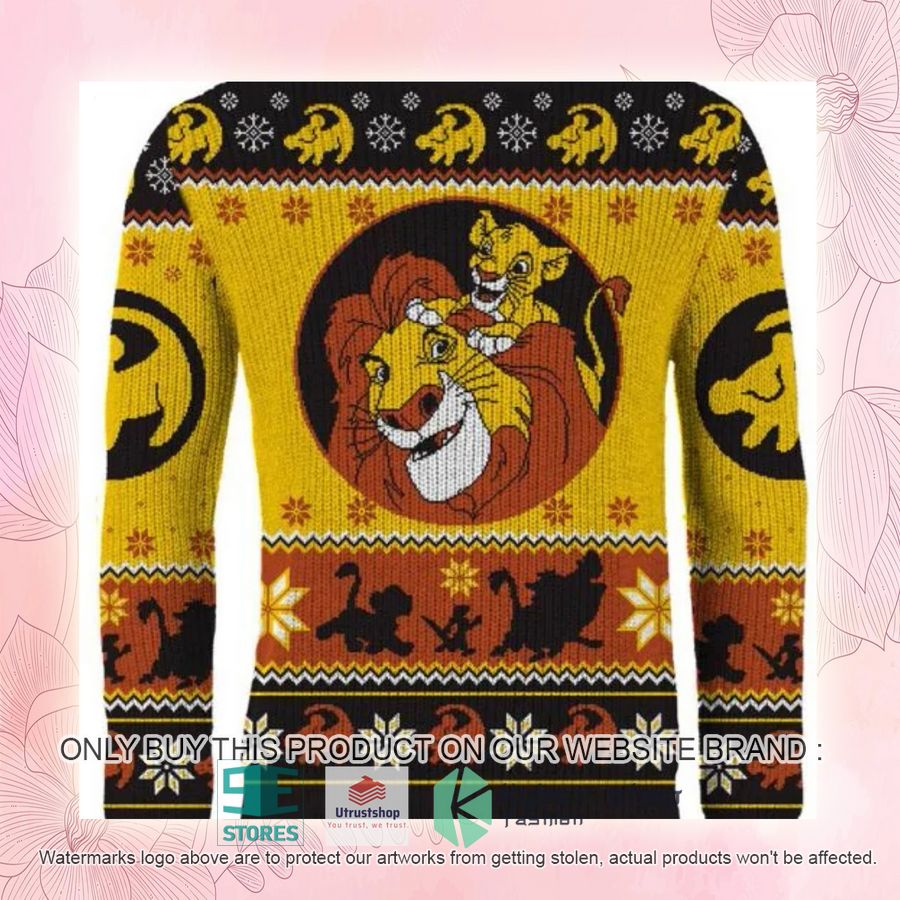 NEW Lion King Simba Mufasa Ugly Sweater 3 lion king simba mufasa ugly christmas sweater 3 2481