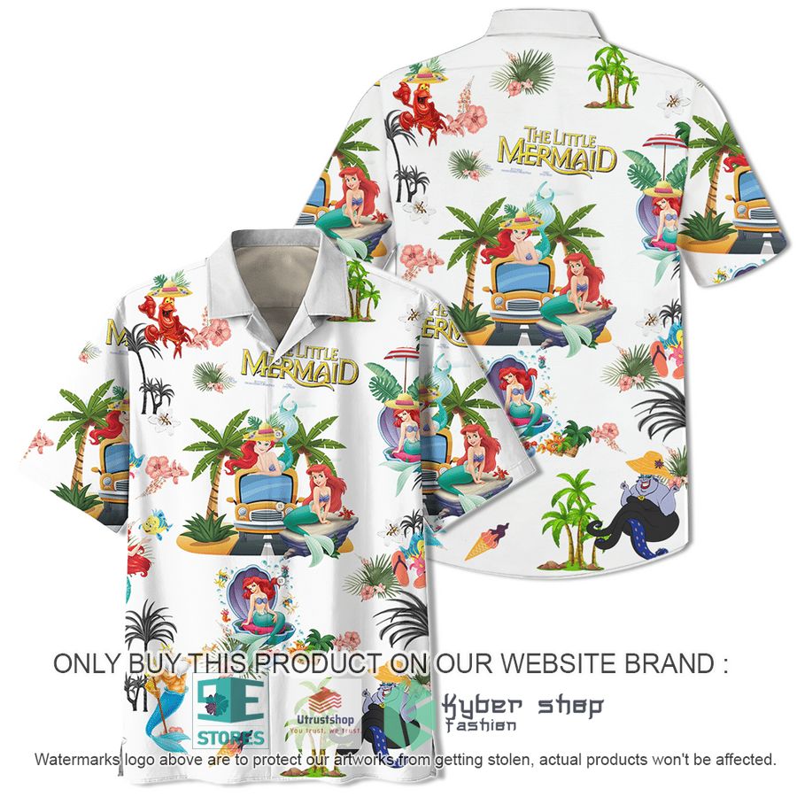 little mermaid hawaiian shirt 1 70868