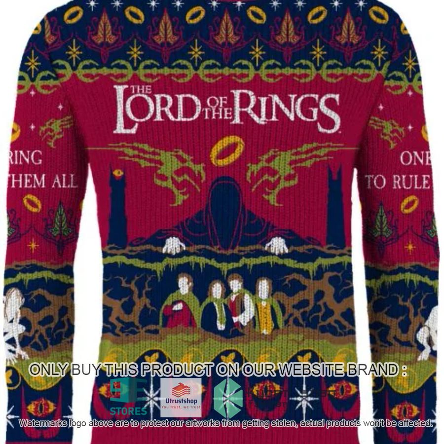 lord of the rings one ring to rule them all ugly christmas sweater 1 98352