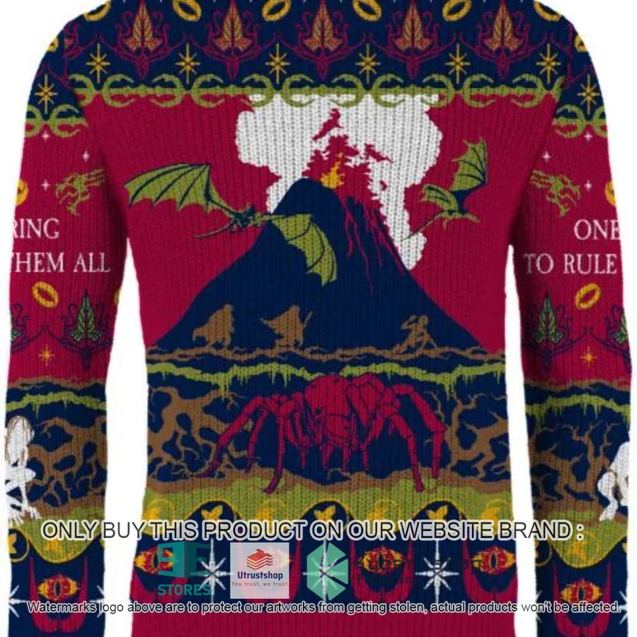 NEW Lord Of The Rings One Ring To Rule Them All Ugly Sweater 2 lord of the rings one ring to rule them all ugly christmas sweater 2 21551