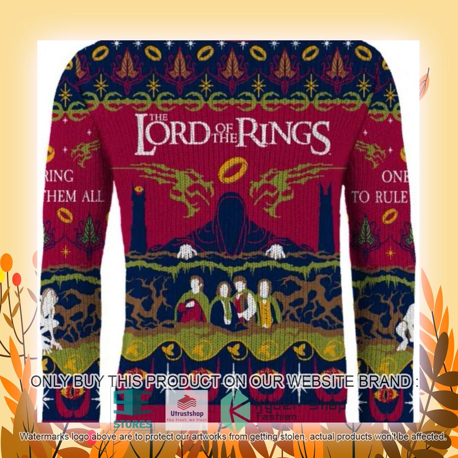 NEW Lord Of The Rings One Ring To Rule Them All Ugly Sweater 7 lord of the rings one ring to rule them all ugly christmas sweater 7 96755
