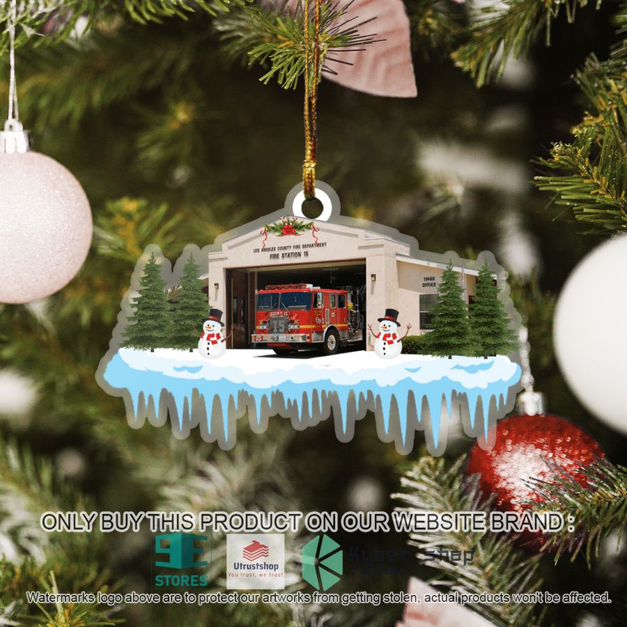 NEW Los Angeles County California Los Angeles County Fire Department Fire Station 15 Christmas Ornament 5 los angeles county california los angeles county fire department fire station 15 christmas ornament 5 99510