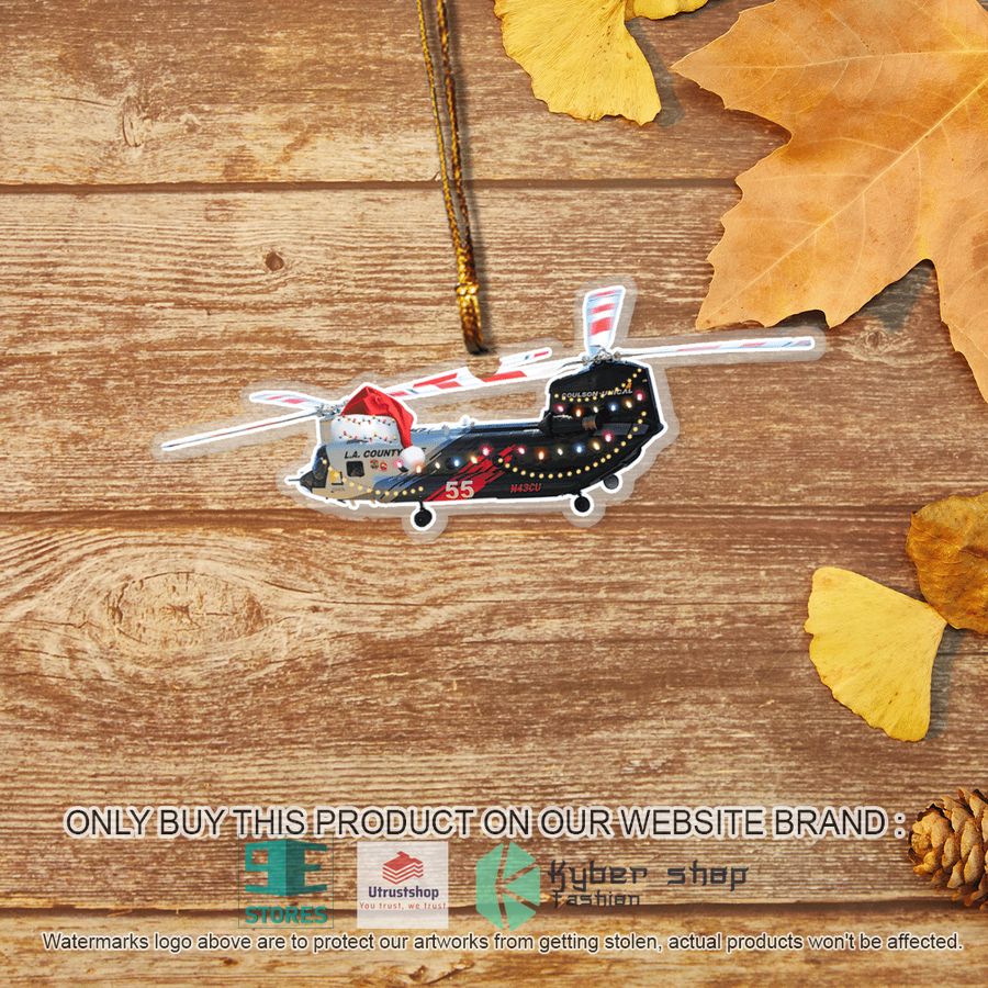los angeles county fire department ch 47 christmas ornament 2 38505