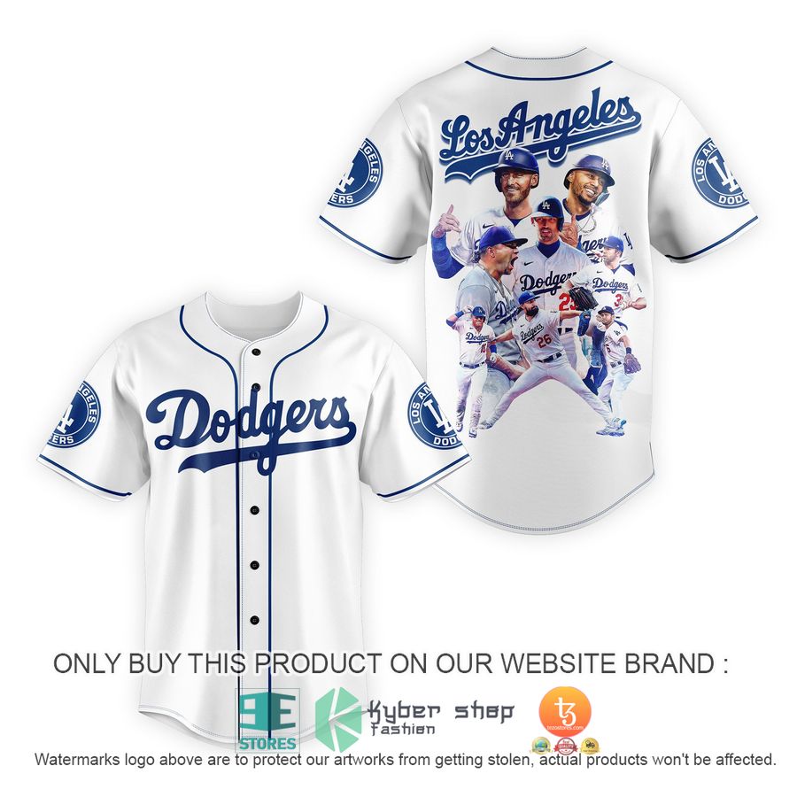 los angeles dodgers players white baseball jersey 1 46255
