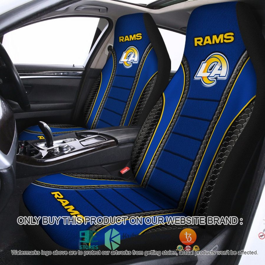 los angeles rams blue car seat covers 1 70613