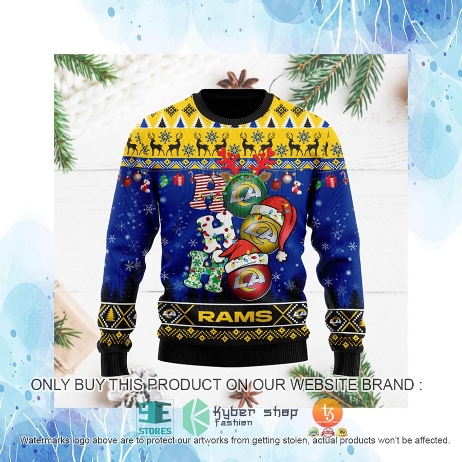 HOT Los Angeles Rams Christmas Decor NFL Sweater 4 los angeles rams christmas decor nfl ugly christmas sweater 4 84113