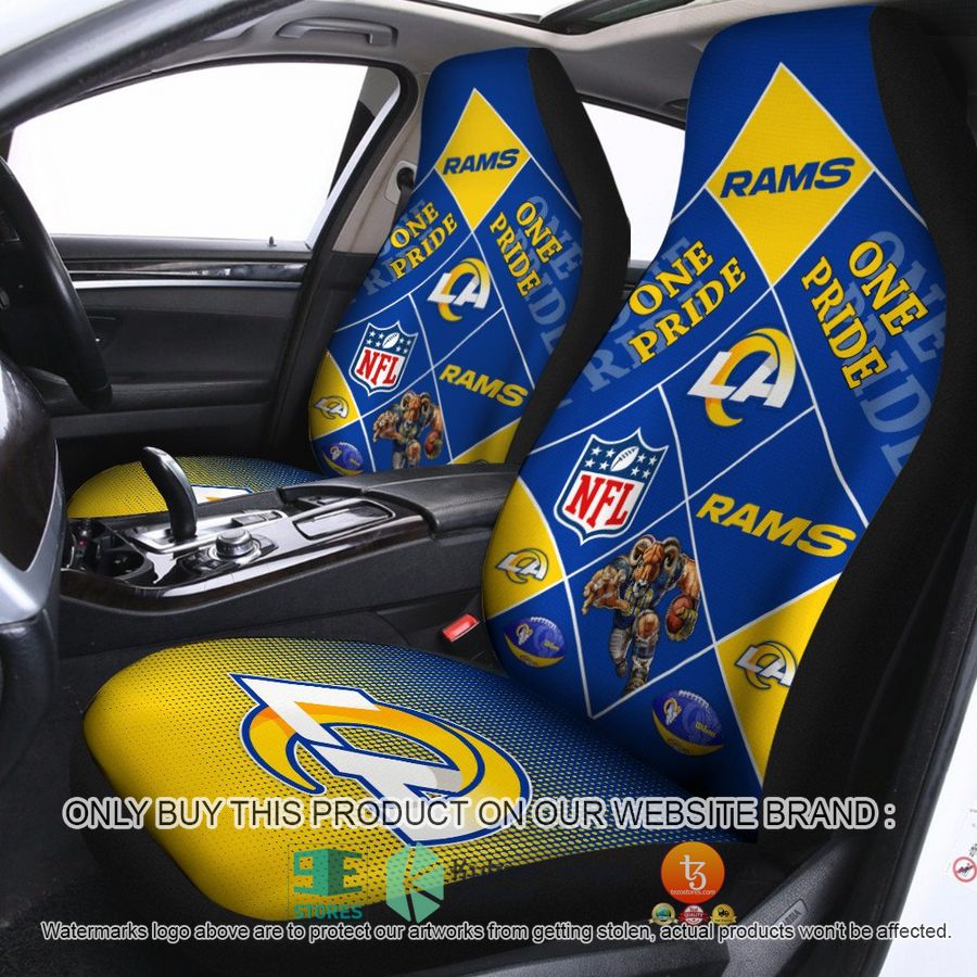 los angeles rams one pride car seat covers 1 93189