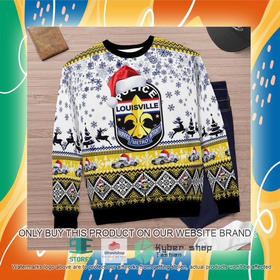 NEW Louisville Metro Police Department Christmas Sweater 7 louisville metro police department christmas sweater 7 31136