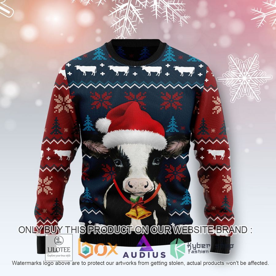 lovely cow ugly christmas sweater 1 85165