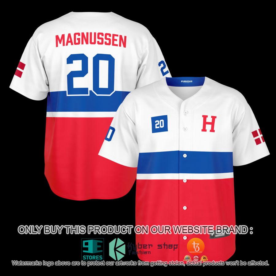 magnussen 20 red white baseball jersey 1 8279