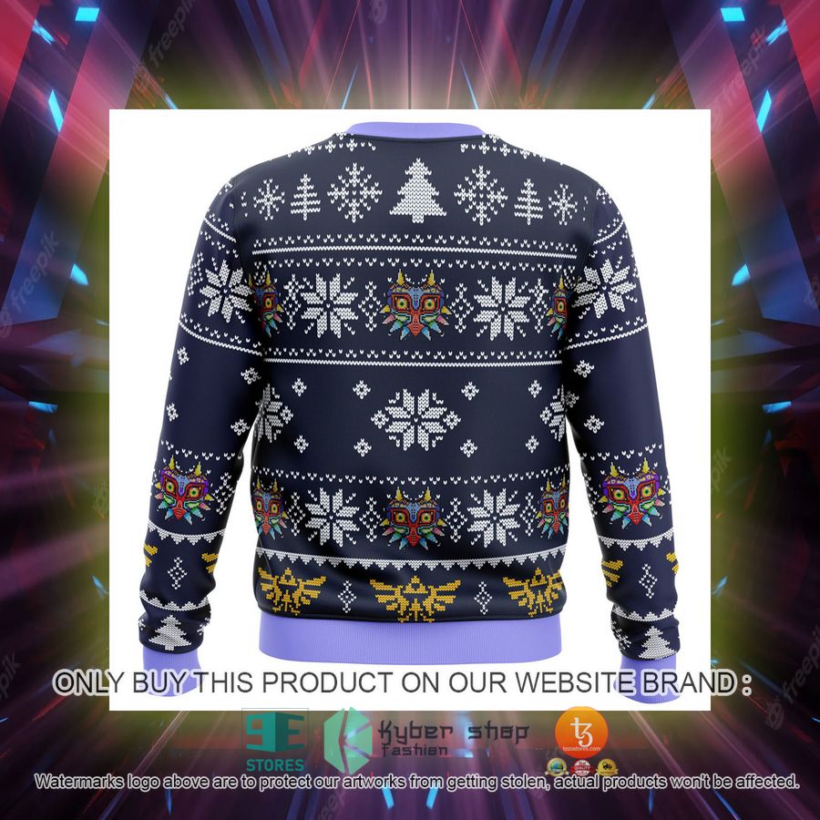 HOT Majora'S Mask Legend Of Zelda Ugly Christmas Sweater 10 majoras mask legend of zelda knitted wool sweater 10 86300