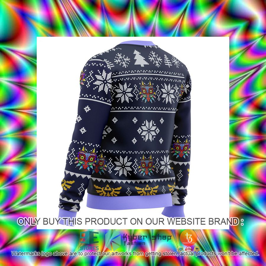 HOT Majora'S Mask Legend Of Zelda Ugly Christmas Sweater 14 majoras mask legend of zelda knitted wool sweater 14 52672