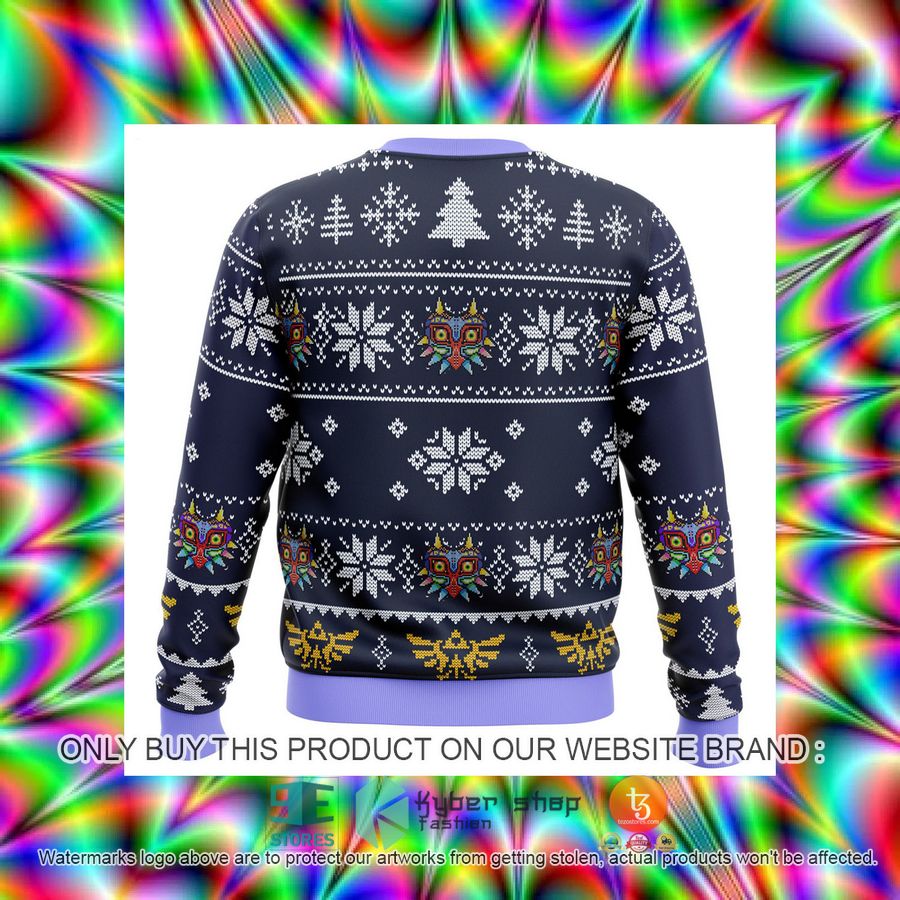 HOT Majora'S Mask Legend Of Zelda Ugly Christmas Sweater 15 majoras mask legend of zelda knitted wool sweater 15 396