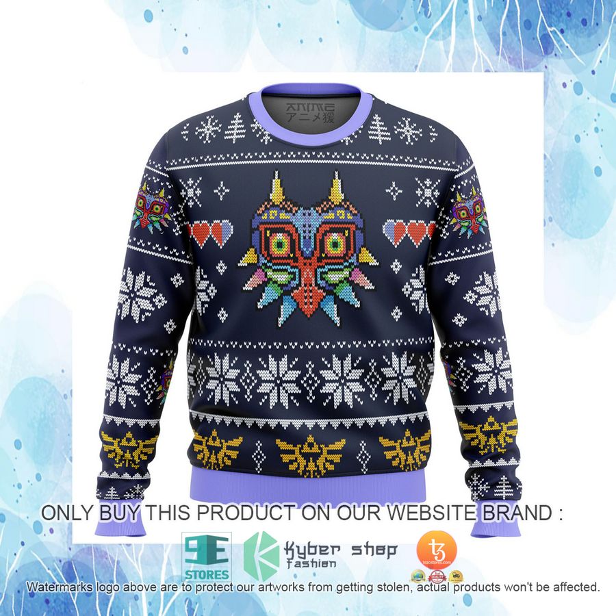 HOT Majora'S Mask Legend Of Zelda Ugly Christmas Sweater 17 majoras mask legend of zelda knitted wool sweater 17 2714