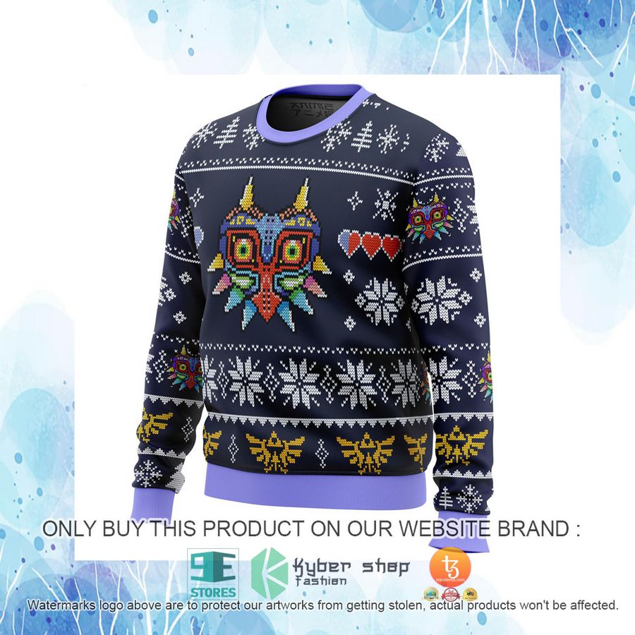 HOT Majora'S Mask Legend Of Zelda Ugly Christmas Sweater 18 majoras mask legend of zelda knitted wool sweater 18 33939