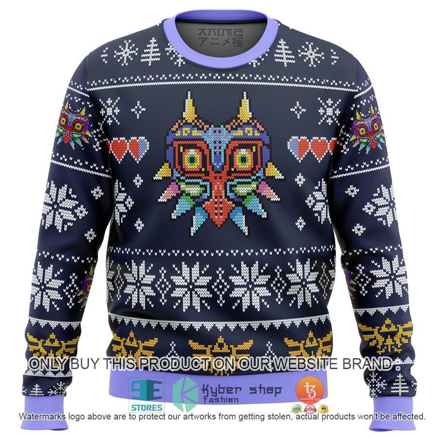 majoras mask legend of zelda knitted wool sweater 2 68281