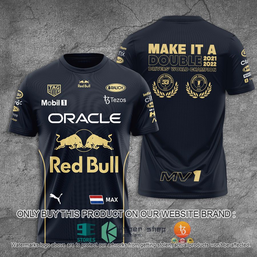 make it a double 2021 2022 drivers world champion 3d t shirt 1 88909