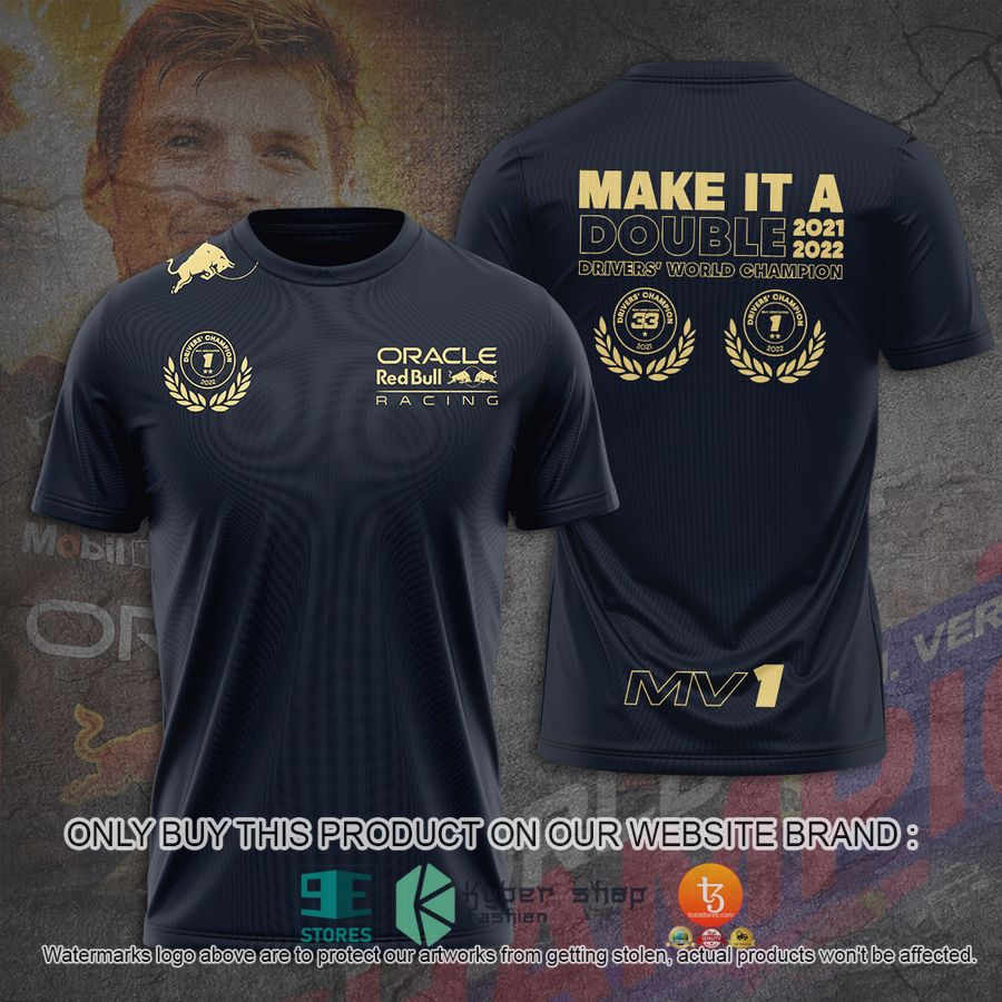 make it a double red bull racing navy 3d t shirt 1 86251