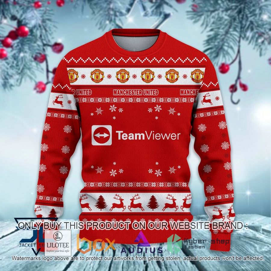 manchester united ugly christmas sweater 2 13320