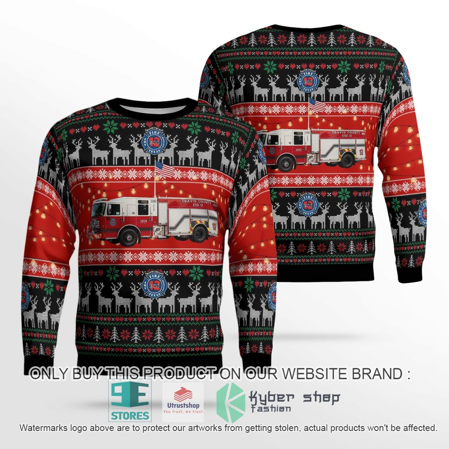 manor travis county texas travis county esd 12 christmas sweater 1 52064