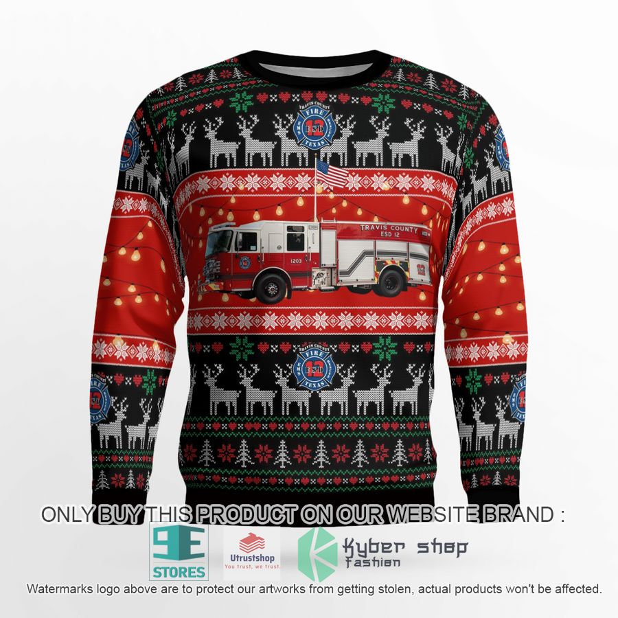 manor travis county texas travis county esd 12 christmas sweater 2 74715