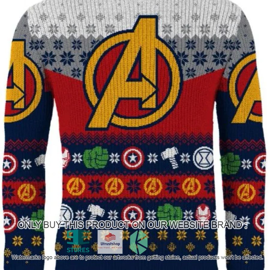 marvel avengers logo ugly christmas sweater 1 18509
