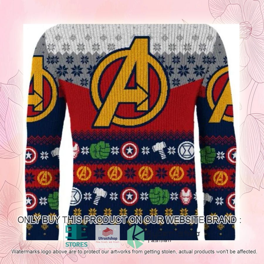 NEW Marvel Avengers Logo Ugly Sweater 3 marvel avengers logo ugly christmas sweater 3 73776
