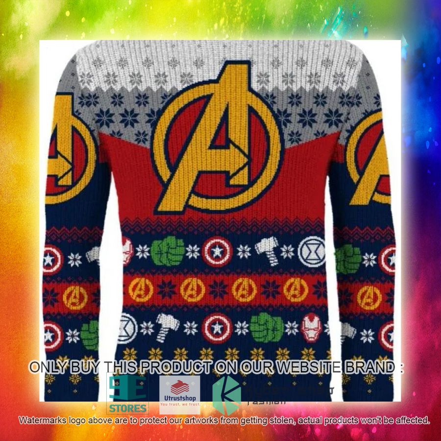 NEW Marvel Avengers Logo Ugly Sweater 5 marvel avengers logo ugly christmas sweater 5 56327