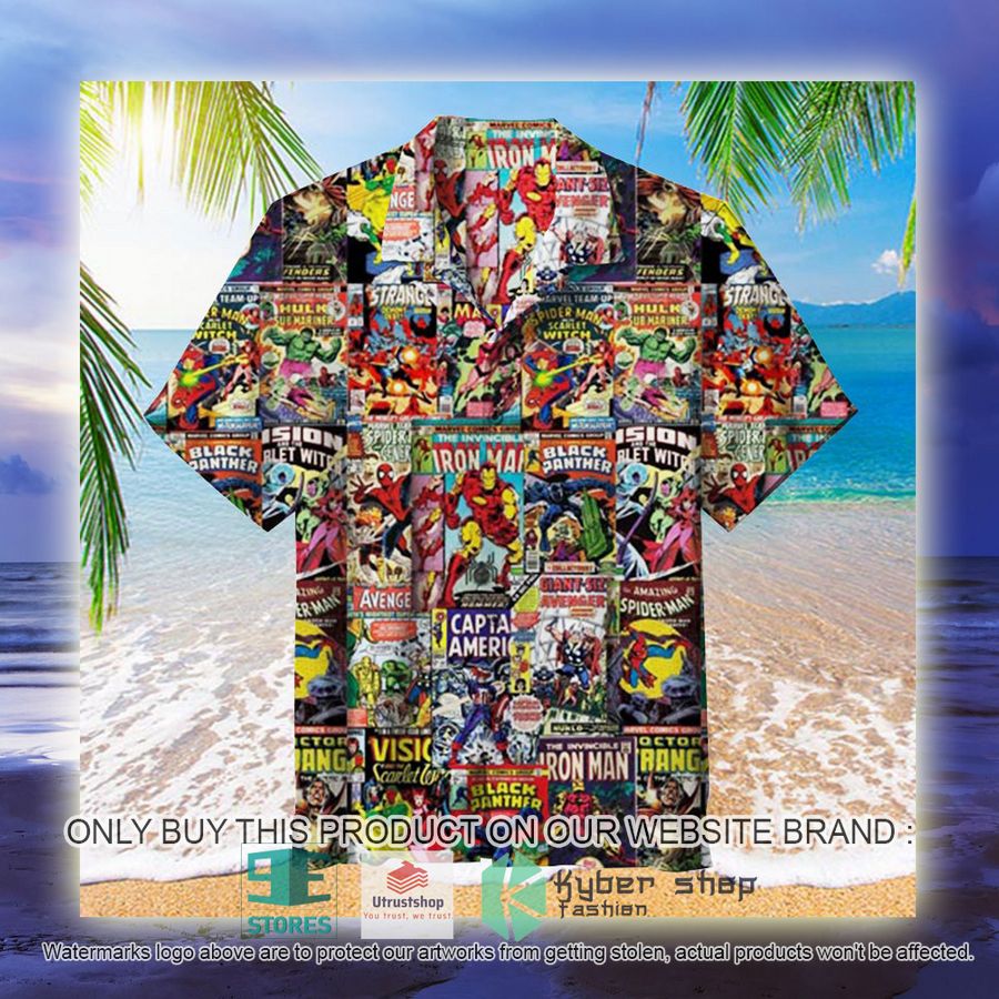 NEW Marvel Comics Superhero Covers Hawaii Shirt 3 marvel comics superhero covers hawaiian shirt 3 16414