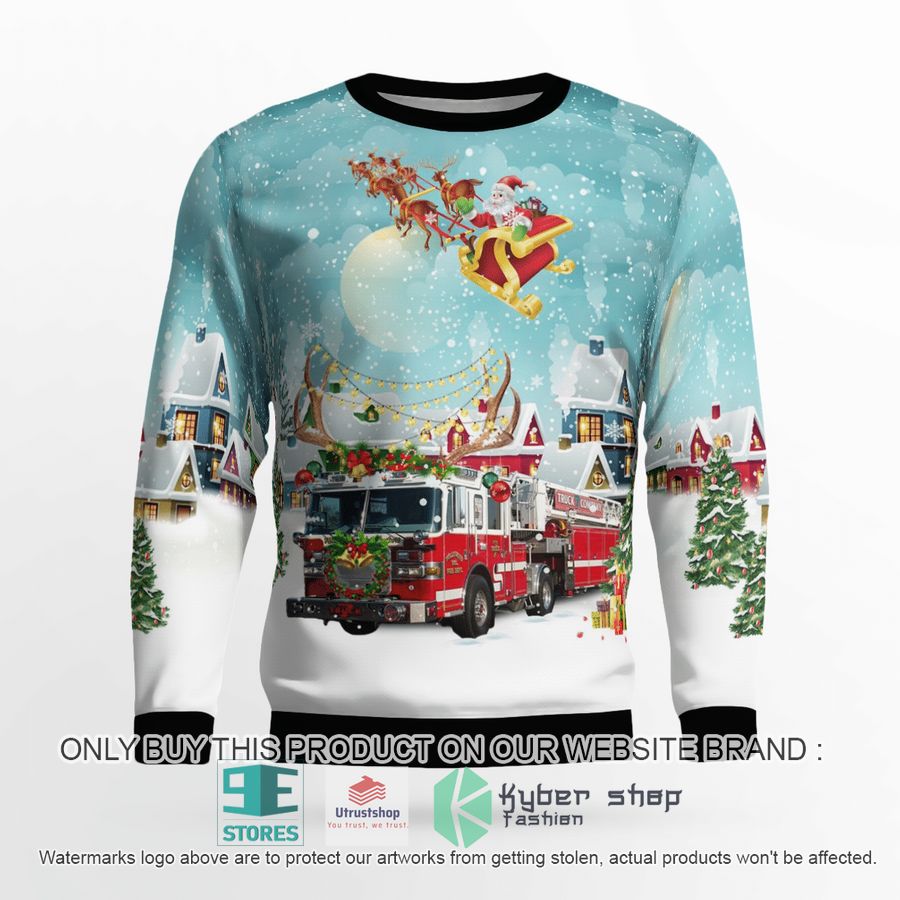 maryland hollywood volunteer fire department christmas sweater 2 56262