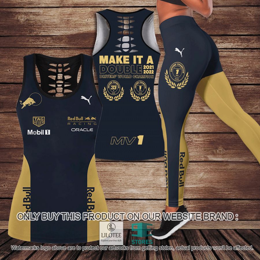 NEW Max Verstappen Drivers' World Champion Hollow Tank Top, Leggings 8 max verstappen drivers world champion hollow tank top leggings 1 93599