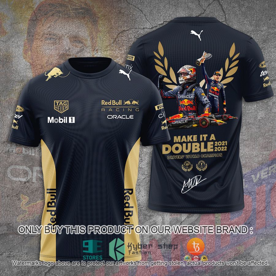 max verstappen make it a double 2021 2022 drivers world champion 3d t shirt 1 80283