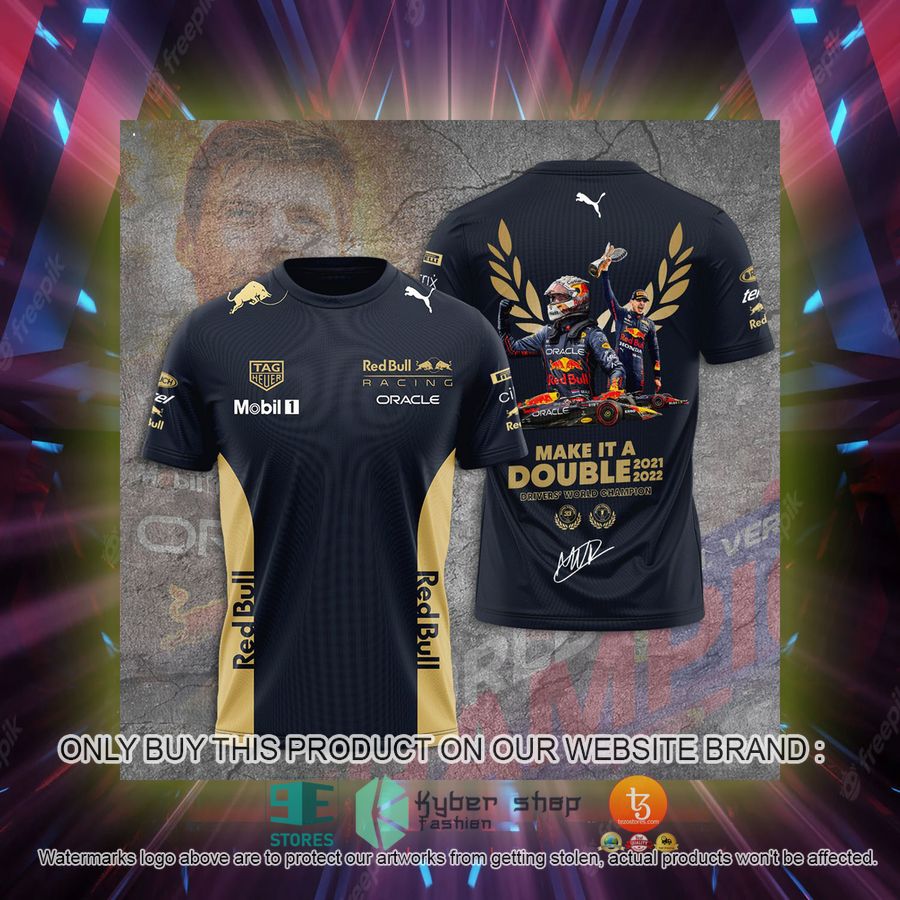 max verstappen make it a double 2021 2022 drivers world champion 3d t shirt 2 79216
