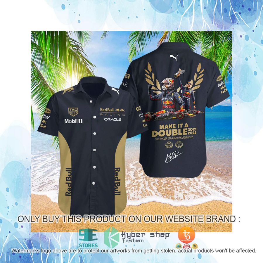HOT Max Verstappen Make It A Double 2021 2022 Driver's World Champion Hawaiian Shirt 4 max verstappen make it a double 2021 2022 drivers world champion hawaiian shirt 4 98126