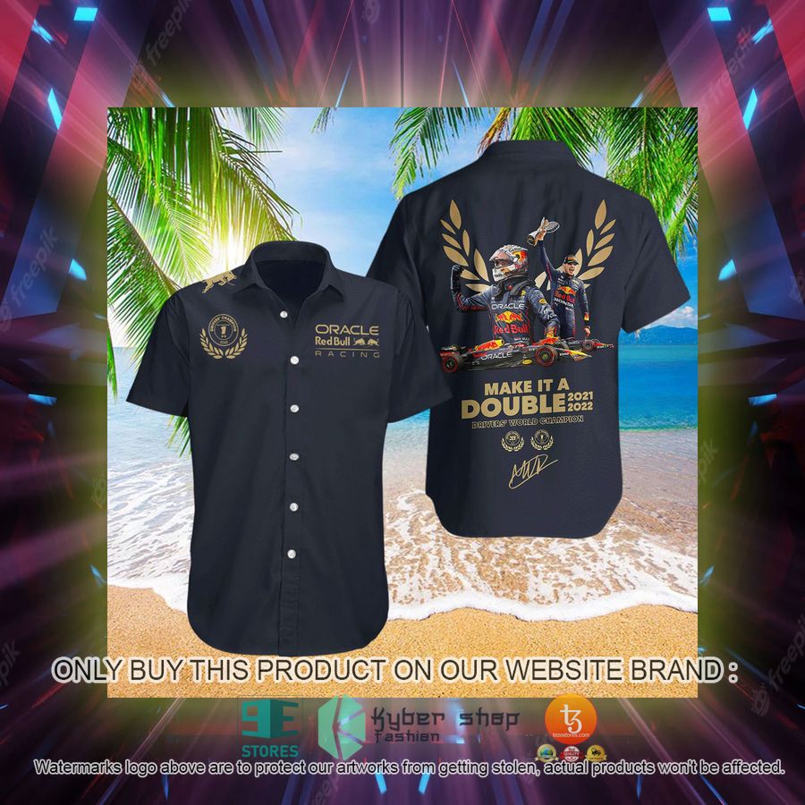 max verstappen make it a double red bull racing hawaiian shirt 2 24518