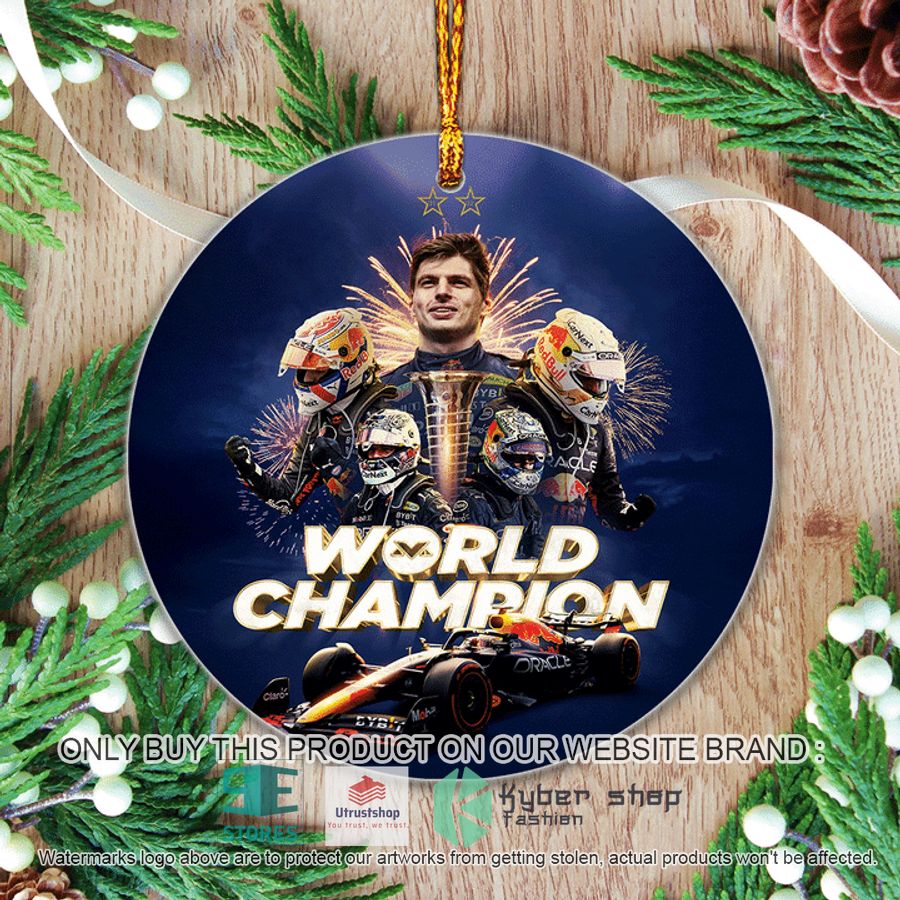 max verstappen world champion blue christmas ornament 1 36967