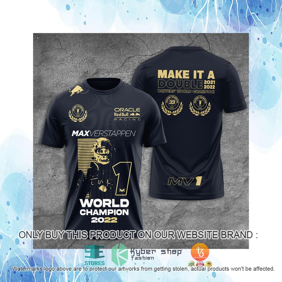 HOT Max Verstappen World Championship 2022 3D T-Shirt 4 max verstappen world championship 2022 3d t shirt 4 30917