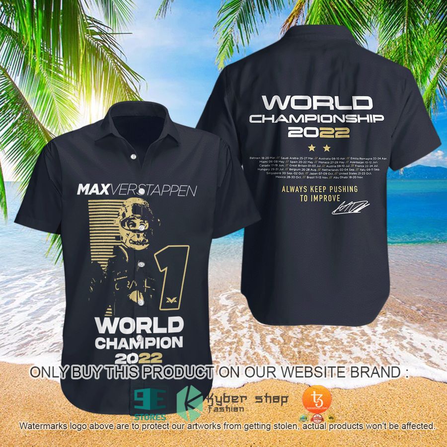max verstappen world championship 2022 black hawaiian shirt 1 88896