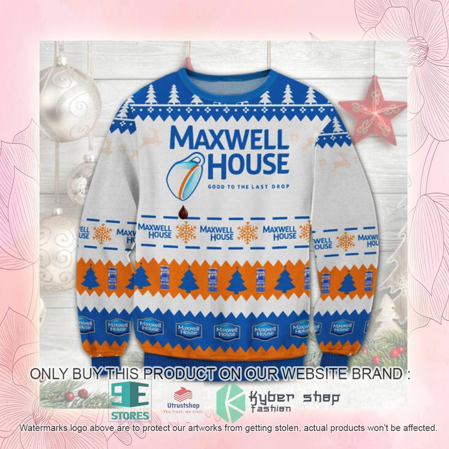 NEW Maxwell House Coffee Ugly Sweater 2 maxwell house coffee ugly christmas sweater 2 28435