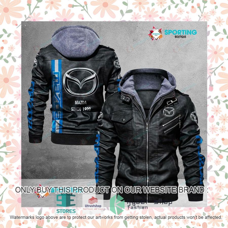 NEW Mazda Since 1920 Men Leather Jacket 7 mazda since 1920 leather jacket 7 79886