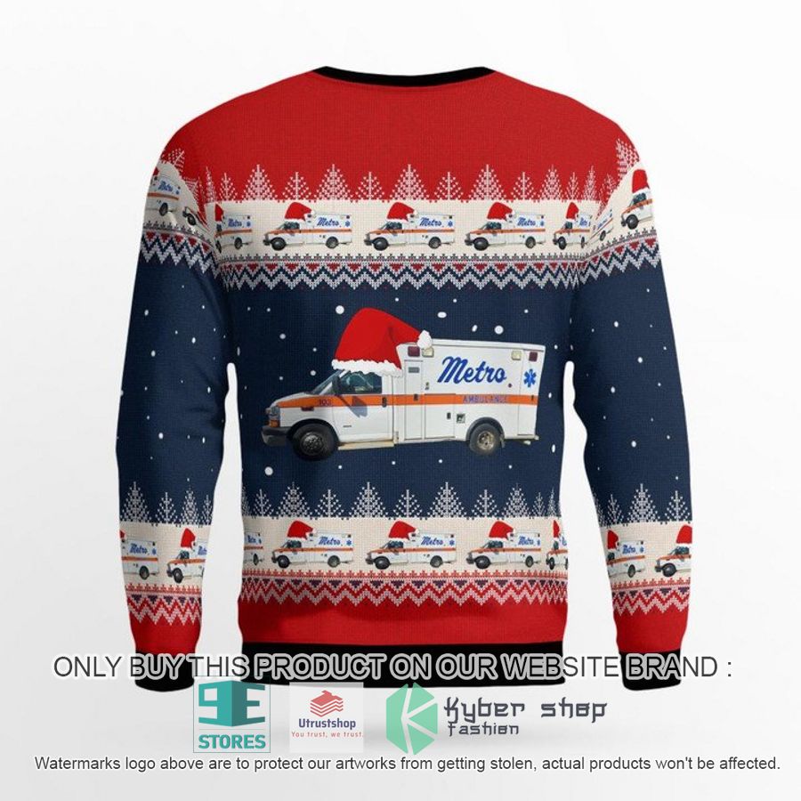 NEW Meridian Mississippi Metro Ambulance Ugly Sweater 3 meridian mississippi metro ambulance ugly christmas sweater 3 68272