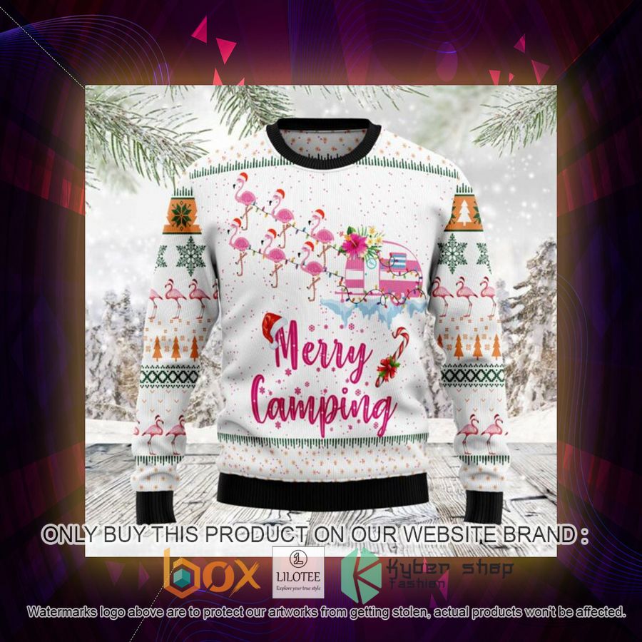Merry Camping Flamingo Ugly Christmas Sweatshirt 3 merry camping flamingo ugly christmas sweatshirt 3 16844