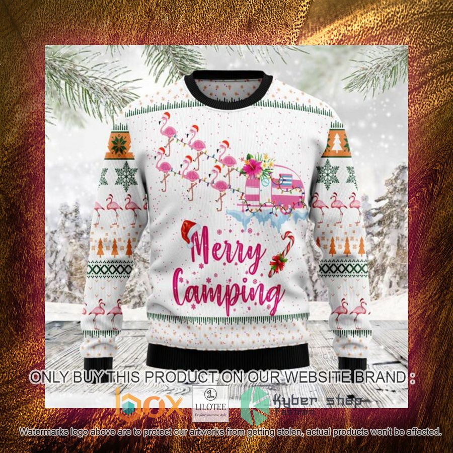Merry Camping Flamingo Ugly Christmas Sweatshirt 4 merry camping flamingo ugly christmas sweatshirt 4 39366
