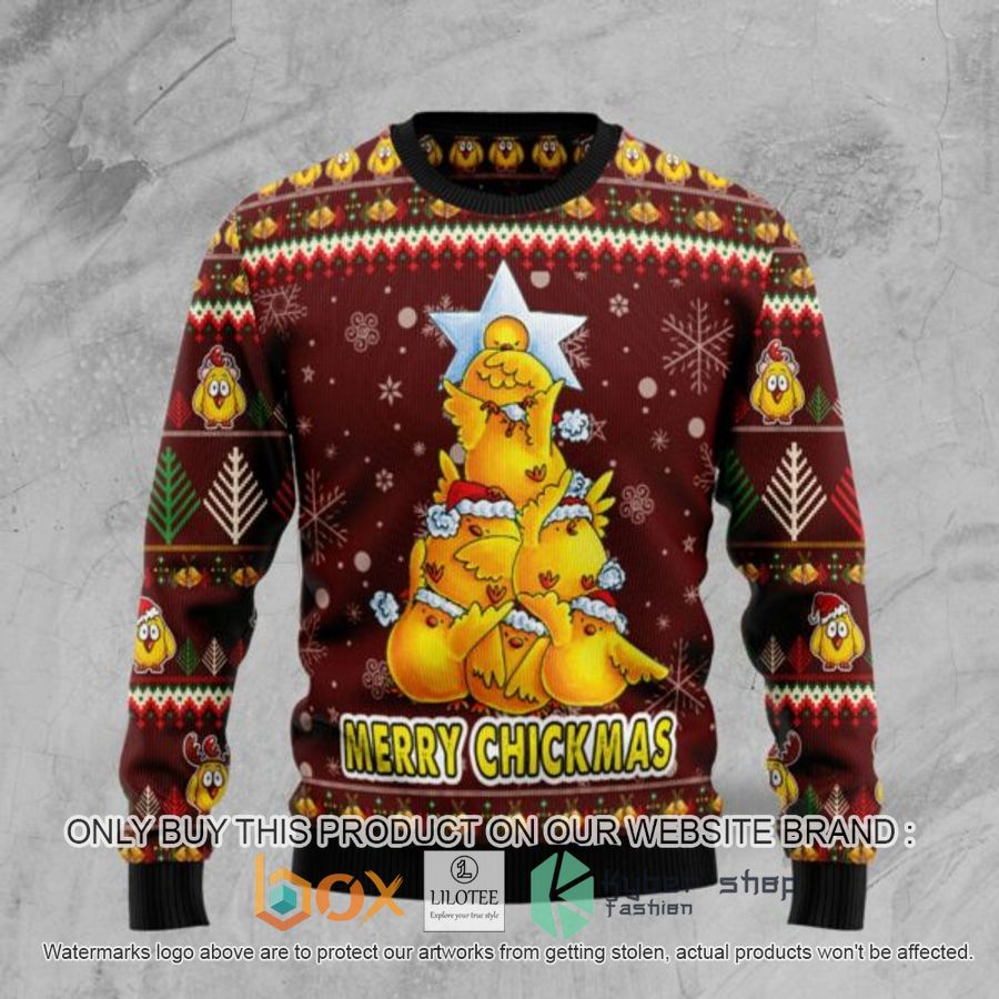 merry chickmas ugly christmas sweatshirt 1 53790