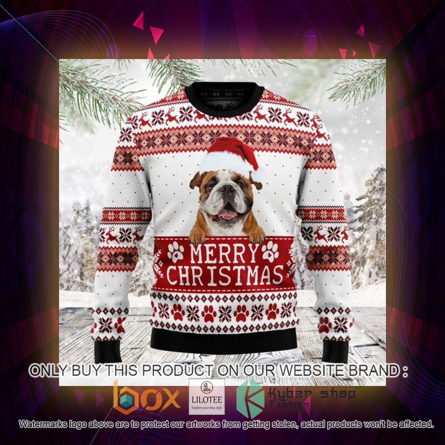 Merry Christmas Bulldog Ugly Christmas Sweatshirt 3 merry christmas bulldog ugly christmas sweatshirt 3 62343